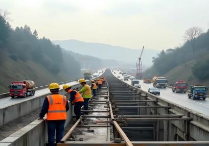编写跨越高速公路施工期间的交通组织方案时需要参考哪些标准和规范？以湖南高速公路某项目为例